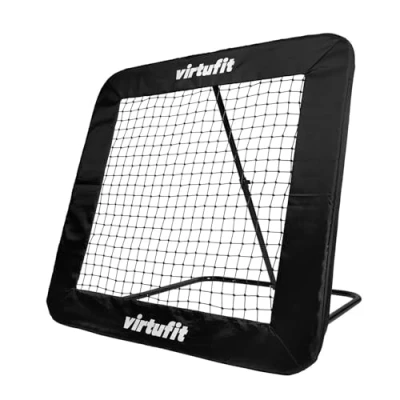 Afbeelding van VirtuFit Verstelbare Rebounder Pro Kickback 124 x cm Voetbal Bouncer Tchouck Trampoline Inclusief Grondankers Verstelbaar Voor Verschillende Intensiteitsniveaus Makkelijk Op Te Bergen Geschikt Binnen en Buiten