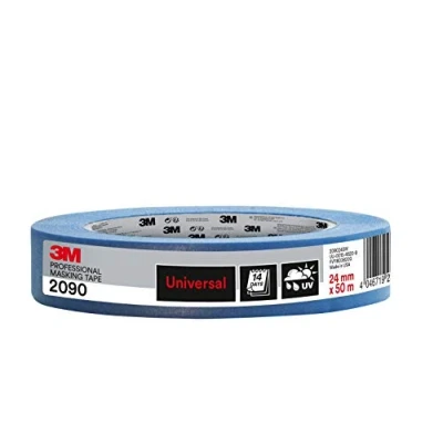 Afbeelding van 3M Scotch 2090 Afplaktape Blauw 25MM x 50MTR Schildersbenodigdheden