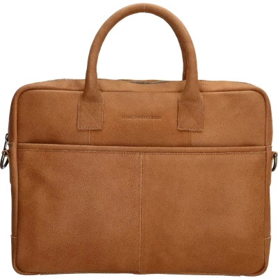 Afbeelding van Hide &amp; Stitches Wolga Laptoptas 15,6 inch (34.5x19.4 cm) Cognac