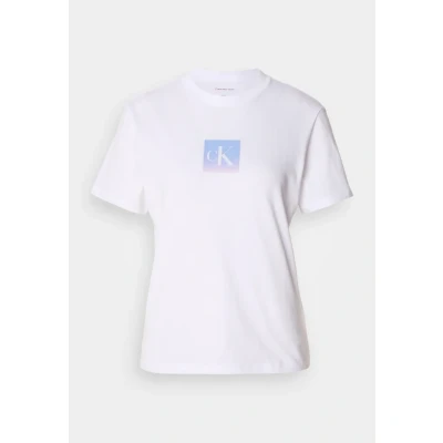 Afbeelding van Calvin Klein Jeans Classic FIT TEE Tshirt print, Dames, Maat: XS, Brilliant white
