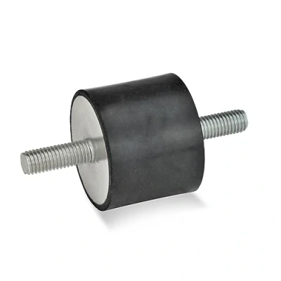 Afbeelding van Ganter Normelemente GN 351 20 M6 SS 55 rubberen buffer, zwart, schroefdraad: diameter: mm, 10 stuks