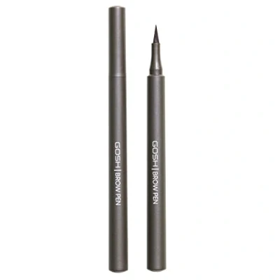 Afbeelding van GOSH Vloeibare wenkbrauwstift voor natuurlijke wenkbrauwen, 100% veganistisch, nauwkeurige applicatie perfect gevormde langdurig en parfumvrij, geschikt mensen met allergieën, 002 grijs bruin