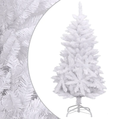 Afbeelding van Kunstkerstboom Met Scharnieren En Standaard 120 Cm Wit