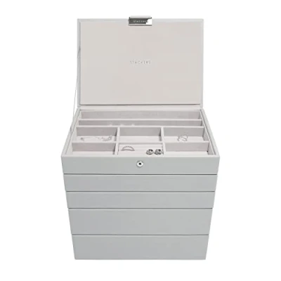 Afbeelding van Stackers Grijs (Pebble Grey) klassiek, set van 5