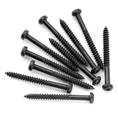 Afbeelding van Musiclily Ultra Metrisch M2,5x25mm Roestvrij Staal Pickup Schroeven Phillips Pan voor Elektrische Gitaar,Zwart (10 stuks)