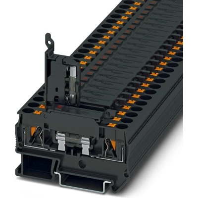 Afbeelding van Phoenix Contact PTC 4 HESILED 24 (5X20) 3270203 Zekeringsdoorvoerklem 0.20 mm² Zwart 50 stuk(s)