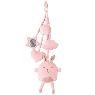 Afbeelding van roba Speelset &#039;Lil Cutie Lily&#039; 5 speelfiguren om aan speel en Montessori speelboog te hangen activiteitsspeelgoed op roze