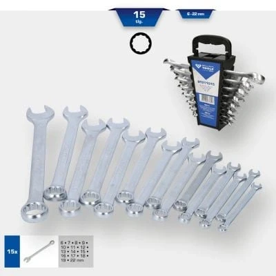 Afbeelding van 15 delige Combinatiesleutelset