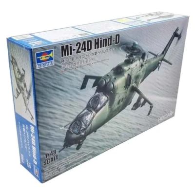Afbeelding van 1:48 Trumpeter 05812 Mi 24D Hind D Heli Plastic Modelbouwpakket