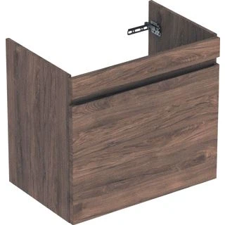 Afbeelding van Geberit renova plan wastafelonderkast 1 lade 68 2x44 6x60 6cm noten hickory 501908jr1 501 908 jr