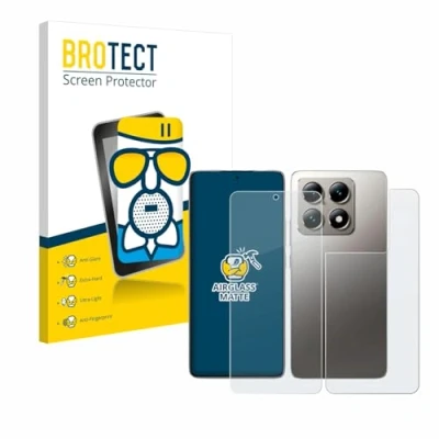 Afbeelding van BROTECT Screenprotector voor Xiaomi 14T (Voor+Achter) Folie Beschermfolie Beschermglas matte