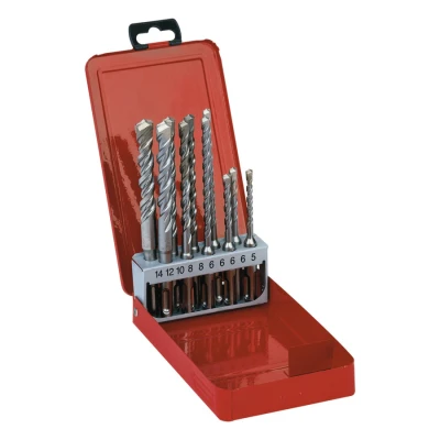 Afbeelding van Milwaukee 4932352340 SDS plus hamerboren in metalen cassette (10 delig)