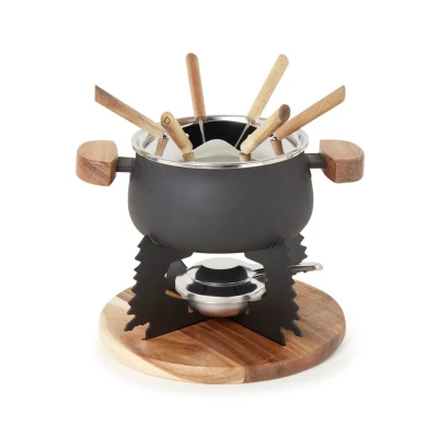 Afbeelding van Cosy &amp; Trendy Fondueset 6 personen zwart 2 liter