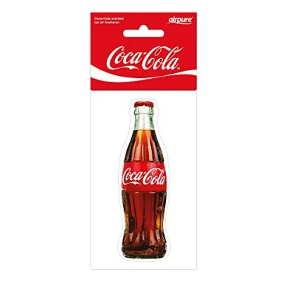 Afbeelding van Coca Cola Auto Geurhanger Luchtverfrisser 11cm flesje Autoverfrisser