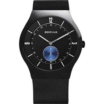 Afbeelding van BERING herenhorloge quartz uurwerk klassieke collectie met roestvrij staal en saffierglas 11940 228 polshorloges