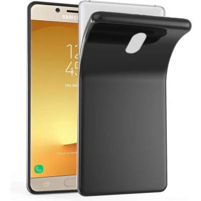 Afbeelding van Cadorabo Hoesje geschikt voor Samsung Galaxy J3 2017 in ZWART Beschermhoes Cover gemaakt van TPU Silicone Case