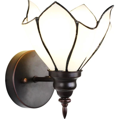 Afbeelding van Clayre &amp; Eef Cremekleurige Wandlamp Tiffany 23*17*19 cm E27/max 1*40W 5LL 6187