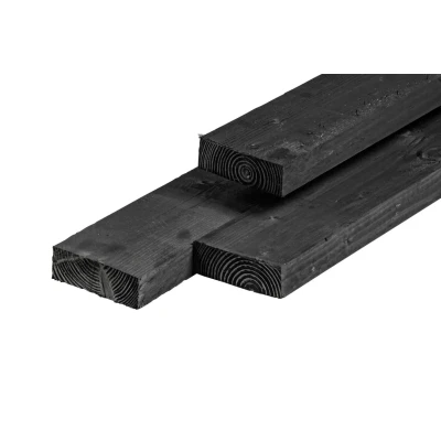 Afbeelding van Ligger douglas zwart geimpregneerd 6,3x17,5x425 cm Tuindeco
