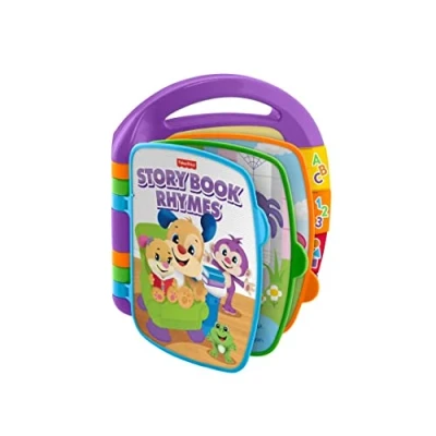 Afbeelding van Fisher Price CDH26 boek van lachende en lerende liedjes, met kinderliedjes die het kind aanmoedigen om de pagina&#039;s te draaien zingen, spelletjes voor kinderen 1 jaar, 6 + maanden,