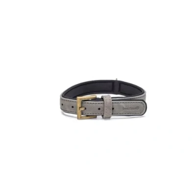Afbeelding van Beeztees Balacron Ax Honden Halsband Kunstleer Grijs Nekomvang van tot x breedte: 31 39 cm 20 mm