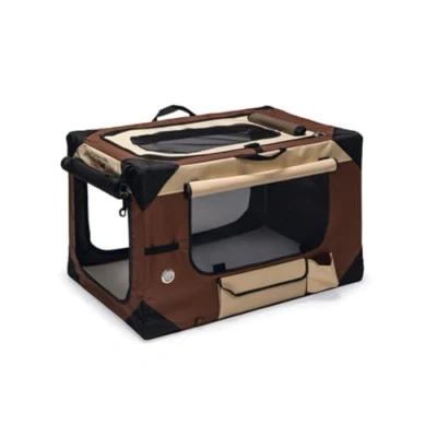Afbeelding van Karlie Smart Top de Luxe hondentransportbox, 91 x 61 58 cm, beige/bruin