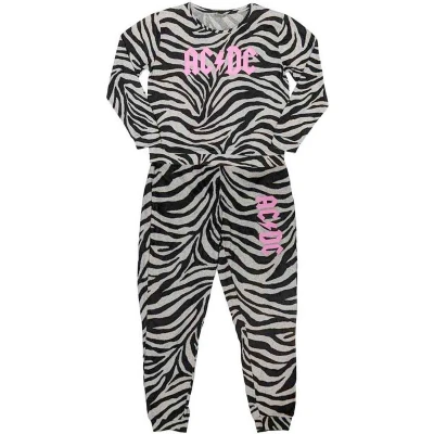 Afbeelding van AC/DC Logo Pyjama L Zwart/Grijs