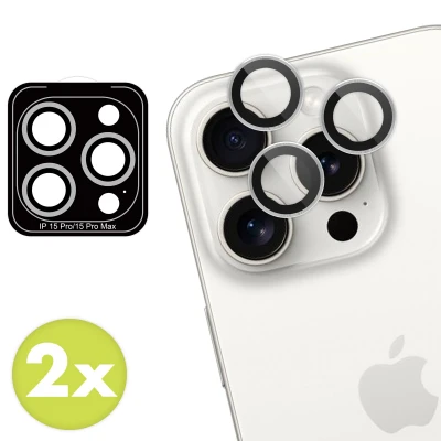 Afbeelding van imoshion Camera Screen protector Geschikt voor iPhone 15 Pro Max, 2 Pack lens
