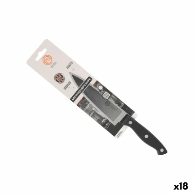 Afbeelding van Keukenmes MasterChef Chef Zwart Zilverkleurig 15 cm (18 Stuks)