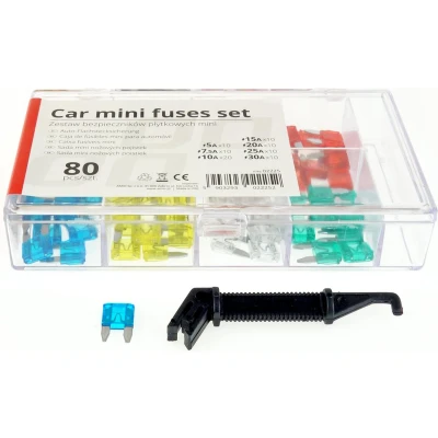 Afbeelding van Auto zekeringen mini doos 80 stuks MIX