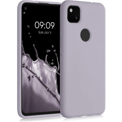 Afbeelding van kwmobile telefoonhoesje geschikt voor Google Pixel 4a Hoesje smartphone Back cover in lila wolk