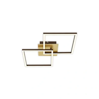 Afbeelding van LED plafondlamp dimbaar draaibaar 24W goud metaal kunststof Briloner
