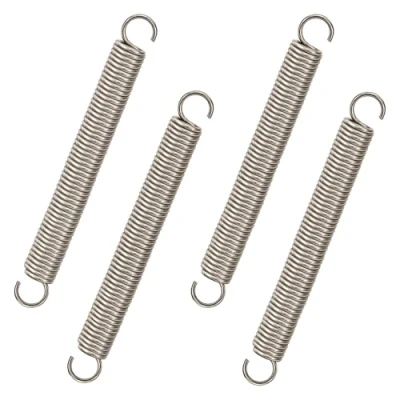 Afbeelding van GUNGY Trekveren 100 mm trekveer dubbele haak roestvrij staal draaddiameter 1,6 buitendiameter 10 trekken 8 kg 4 stuks