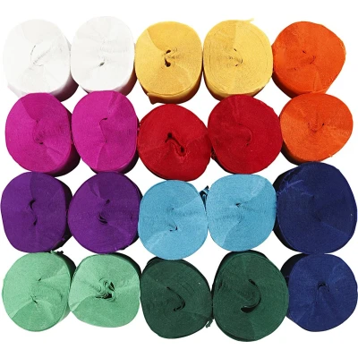 Afbeelding van Creotime crêpepapier 20 m 5 cm stuks multicolor