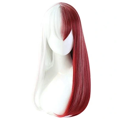 Afbeelding van OSIAS Anime Cosplay Pruik, Halloween met Gratis Pruik Kapje(Todoroki Straight)