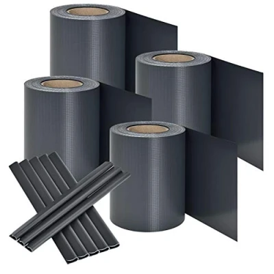 Afbeelding van PVC Privacystrips 4 stuks Antraciet