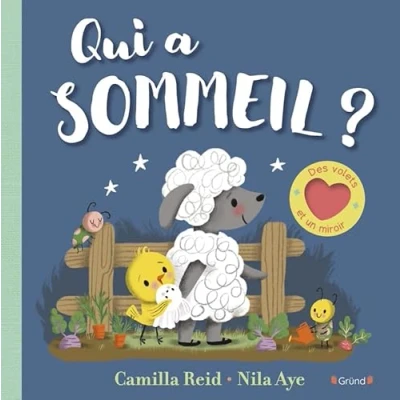 Afbeelding van Qui a sommeil ? Livre tout carton Avec des volets en feutrine Dès 9 mois: et un miroir