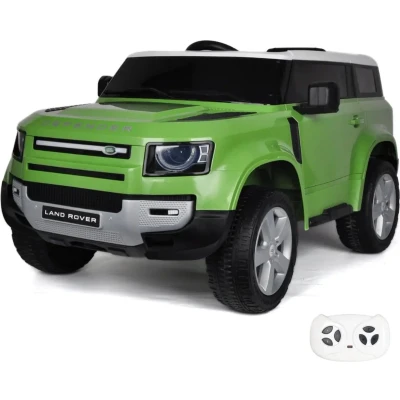 Afbeelding van Landrover Defender Elektrische Kinderauto Groen Krachtige Accu Op Afstand Bestuurbaar Veilig Voor Kinderen
