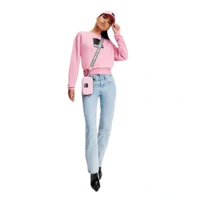 Afbeelding van Karl Lagerfeld Jeans Regular LOGO Sweater, Dames, Maat: XS, Moonlite mauve