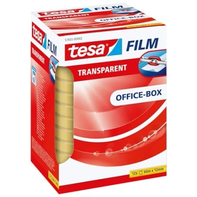 Afbeelding van Tesa plakband transparant 12mm x 66m (Per 12 stuks)