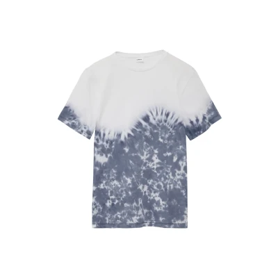 Afbeelding van s.Oliver MIT Batikmuster UND ÜBERSCHNITTENEN Schultern Tshirt print voor kinderen, Maat: 170/176, Hellblau