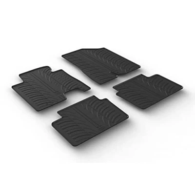 Afbeelding van Gledring Rubbermatten passend voor Hyundai i30 9/2015 1/2017 &amp; Kia Cee&#039;d 5/2018 (T profiel 4 delig + montageclips)
