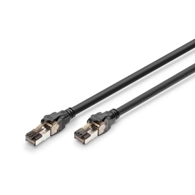 Afbeelding van Digitus CAT 8.1 S FTP patchkabel, Cu, LSZH AWG 24/7, lengte 3 m, kleur grijs (SFTP, CAT8.1, 3 m), Netwerkkabel
