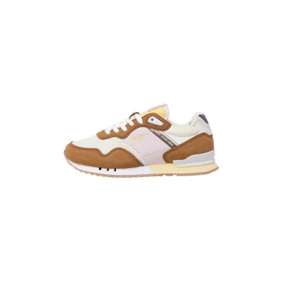 Afbeelding van Pepe Jeans London Glam G Sneaker, Bruin (Cognac Brown), 4 UK, Cognac Bruin, 36 EU