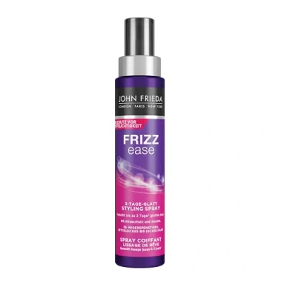 Afbeelding van John Frieda Droomgladheid 3 dagen gladde stylingspray Inhoud: 100ml Met hittebescherming en keratine Voor weerbarstig, middeldik tot dik haar
