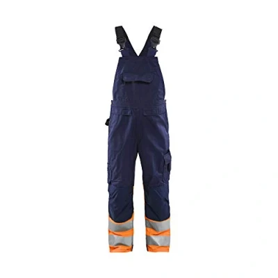 Afbeelding van Blaklader High Vis bretelbroek 2662 1800 Marineblauw/Oranje D92