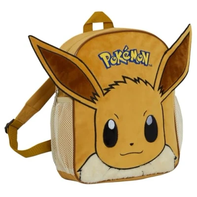 Afbeelding van Pokemon Rugzak Eevee Tas 3D Pluche Kids Karakter School Lunch Boek Tas, Bruin, Eén maat