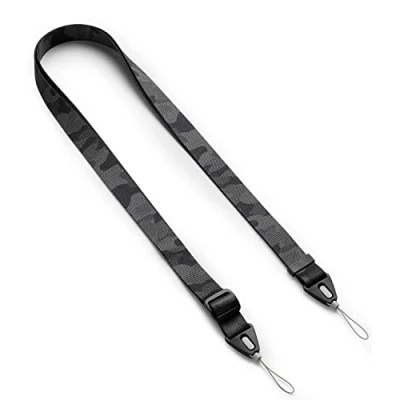 Afbeelding van Ringke Shoulder Strap, Universele Nek Crossbody String Patroon Lanyard Riem Ontworpen voor iPhone/Galaxy/Android Mobiele Telefoon Hoesje, Digitale Camera, DSLR, USB, Sleutels, ID Camo Black