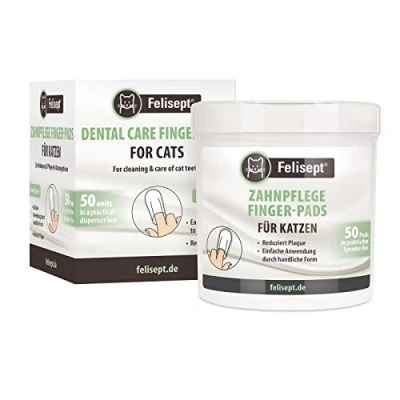 Afbeelding van 50 Vingerpads Felisept Tandverzorging voor Katten