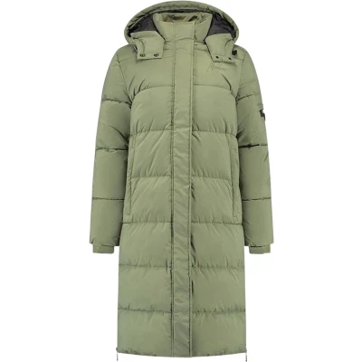 Afbeelding van Malelions Matt Long Puffer Winterjas Dames Maat M