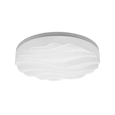 Afbeelding van Inspired Lighting Arena Flush Plafond licht Medium Ronde 36W LED IP44 3000K, 3240lm, Mat Wit, Wit Acryl